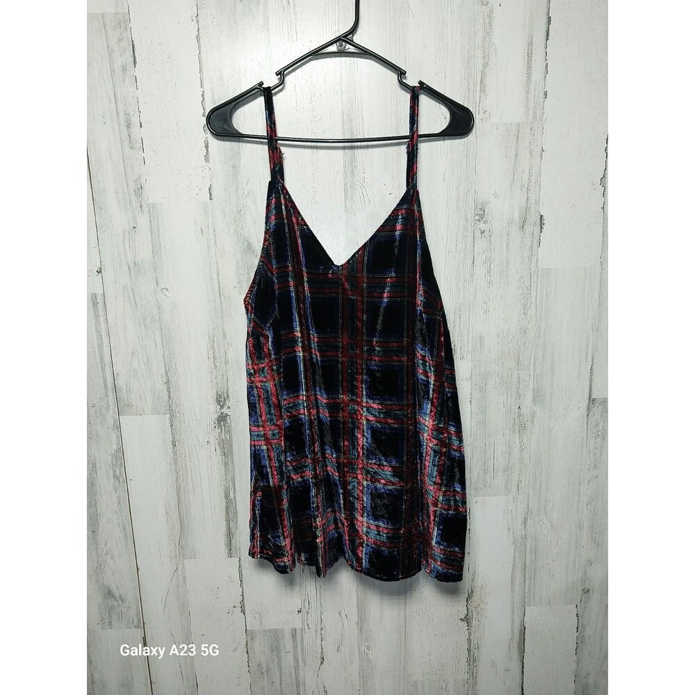 Torrid VELVET Sophie SWING Cami Size 1X FLOWY Soft ADJUSTABLE Sleeveless SWING